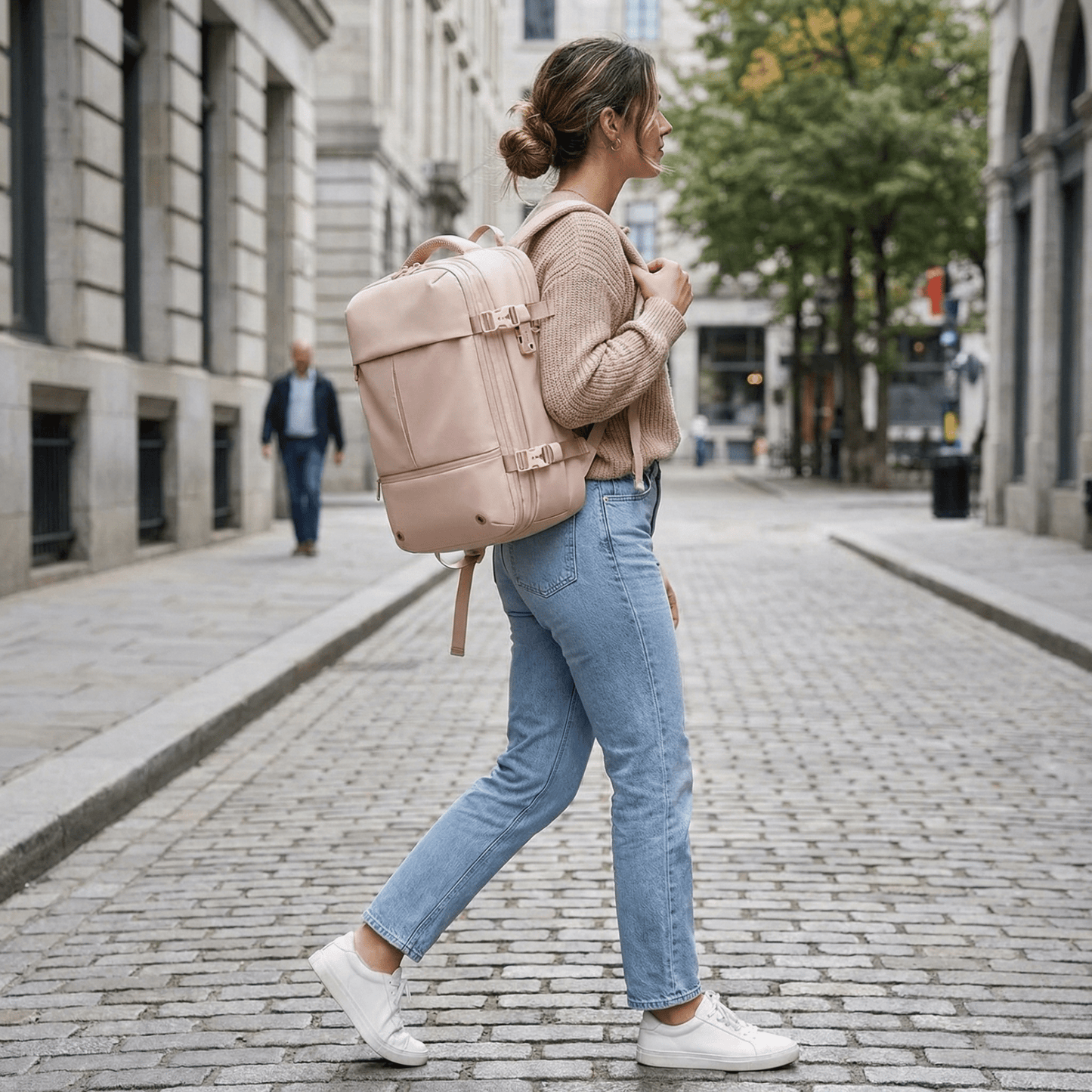 Pink easyjet cabin bag 45x36x20 | Vacuum Compression 40L - 