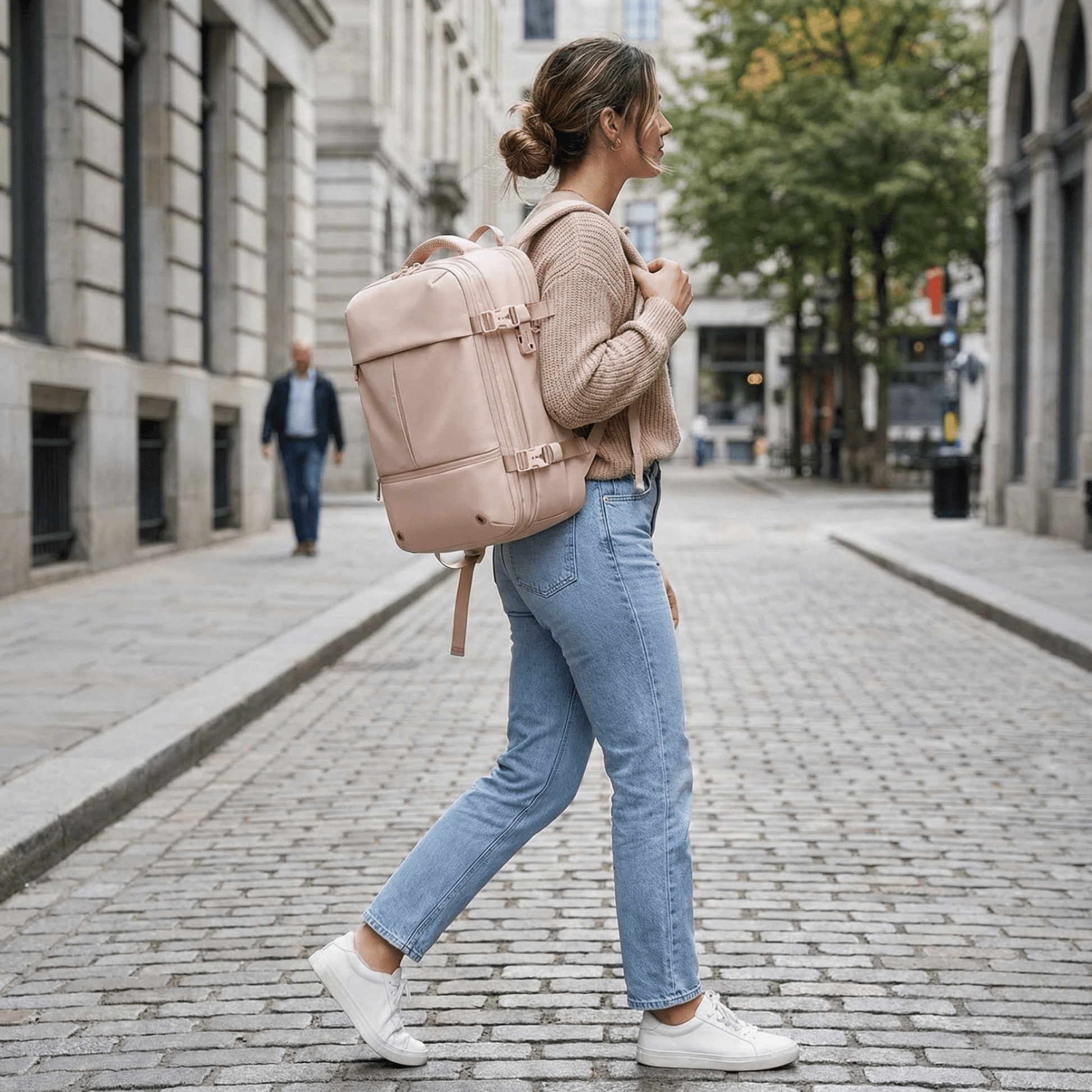 Pink easyjet cabin bag 45x36x20 | Vacuum Compression 40L - 