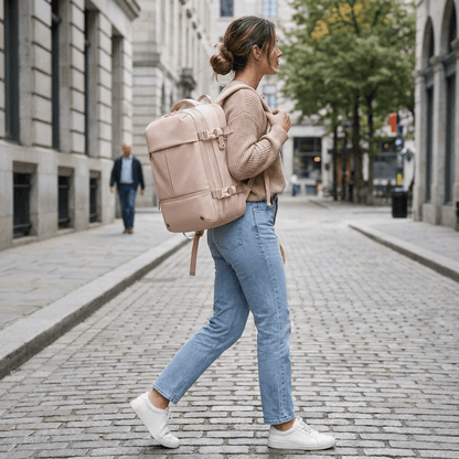 Pink easyjet cabin bag 45x36x20 | Vacuum Compression 40L - 