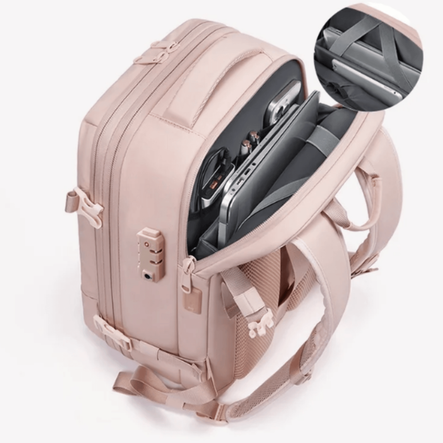 Pink easyjet cabin bag 45x36x20 | Vacuum Compression 40L - 