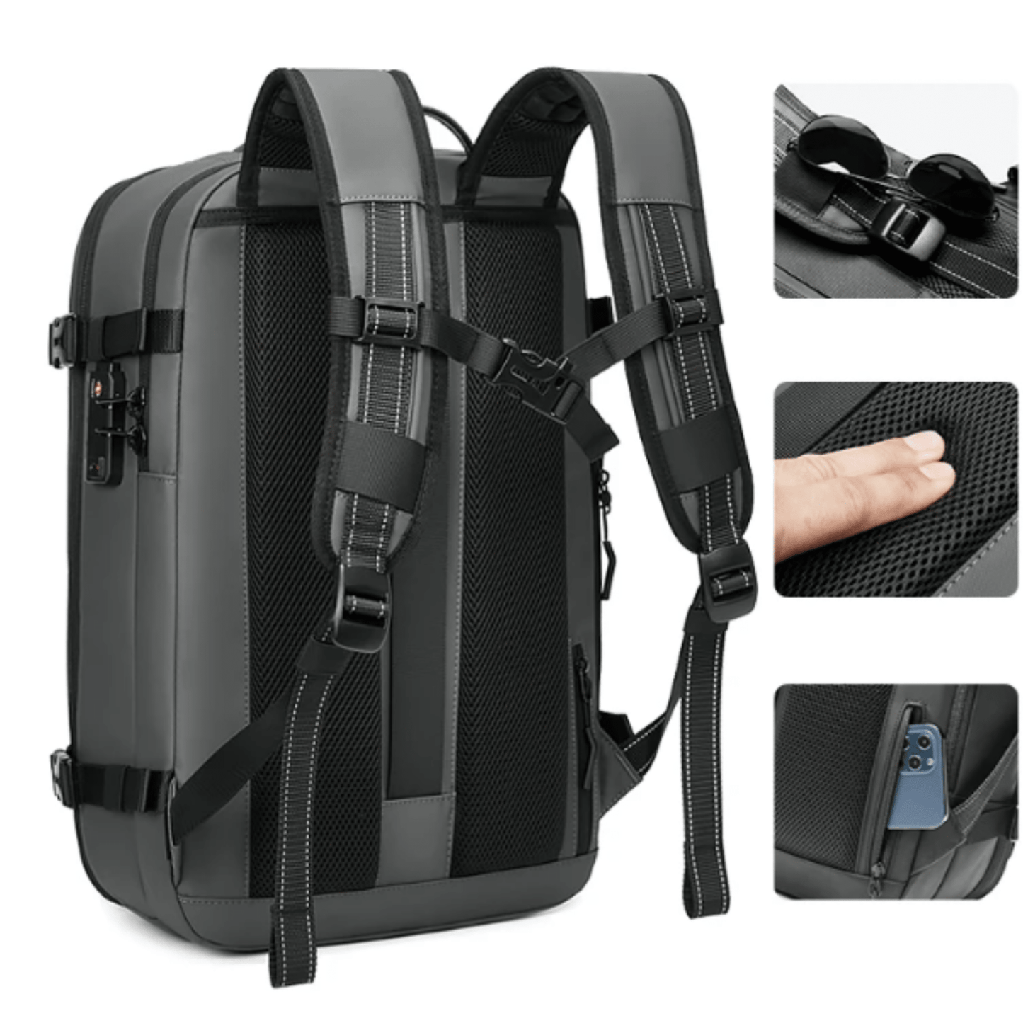 Ryanair cabin bag size 55x40x20 | Vacuum Compression 55L - 