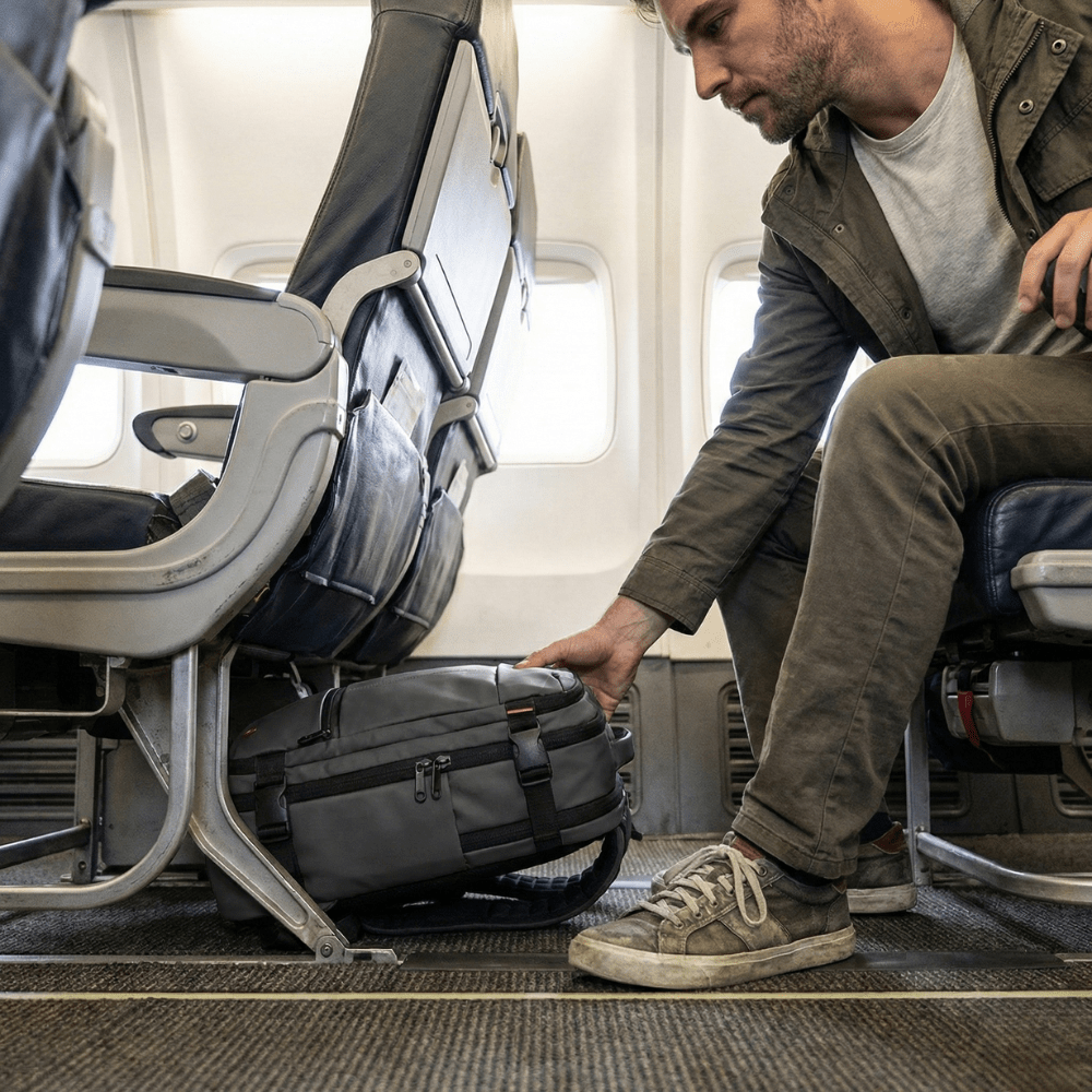 Ryanair compatible cabin bag 55x40x20 | Vacuum Compression 55L - 